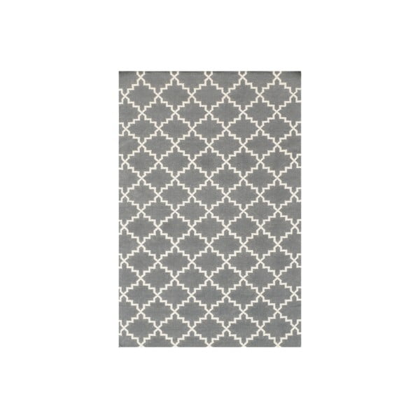 Vlnený koberec Eugenie Grey, 240x155 cm
