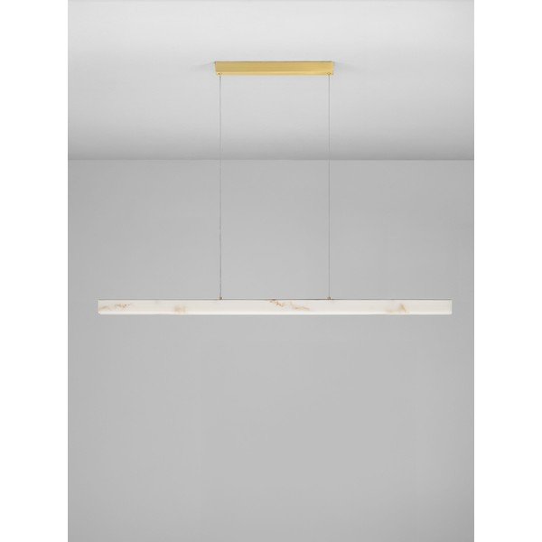 Biele/v mosadznej farbe LED závesné svietidlo v dekore kameňa so stmievačom Vaster – Nova Luce-image-3