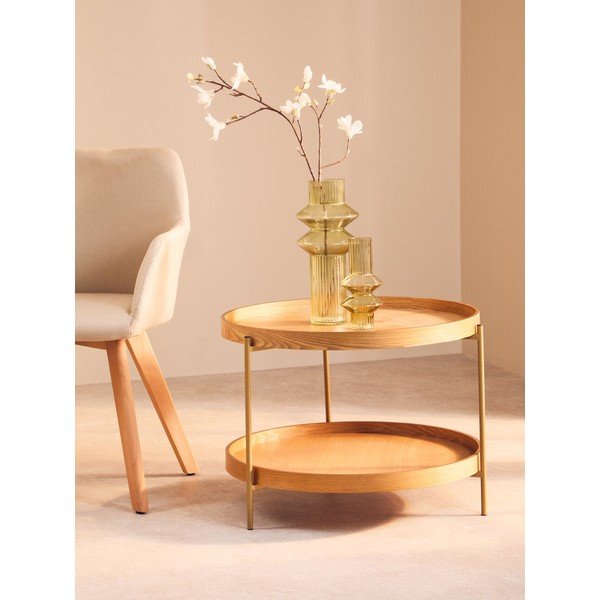 Okrúhly odkladací stolík ø 60 cm Viborg – Premier Housewares-image-1