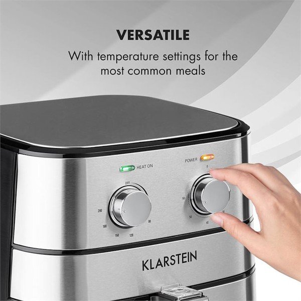 Fritéza v striebornej farbe AeroVital – Klarstein-image-1