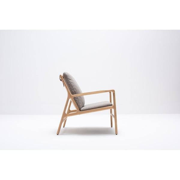 Kreslo v sivo-prírodnej farbe Dedo – Gazzda-image-4