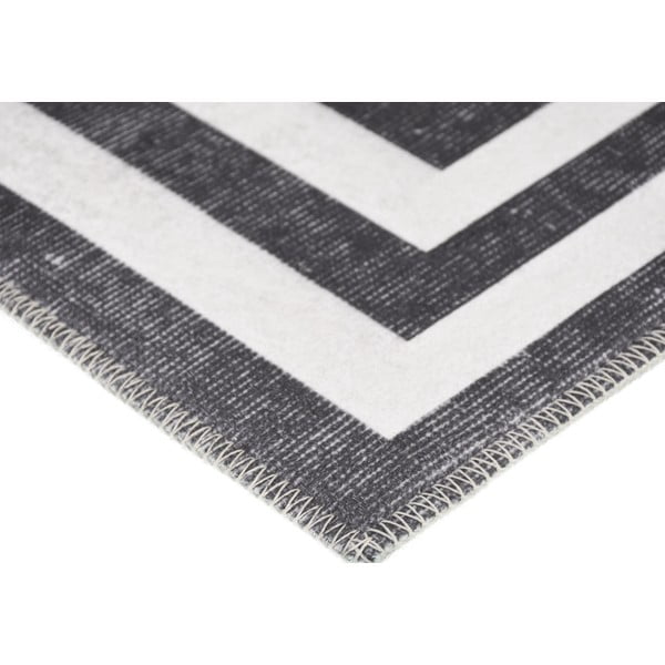 Bielo-sivý prateľný koberec 150x80 cm - Vitaus-image-2