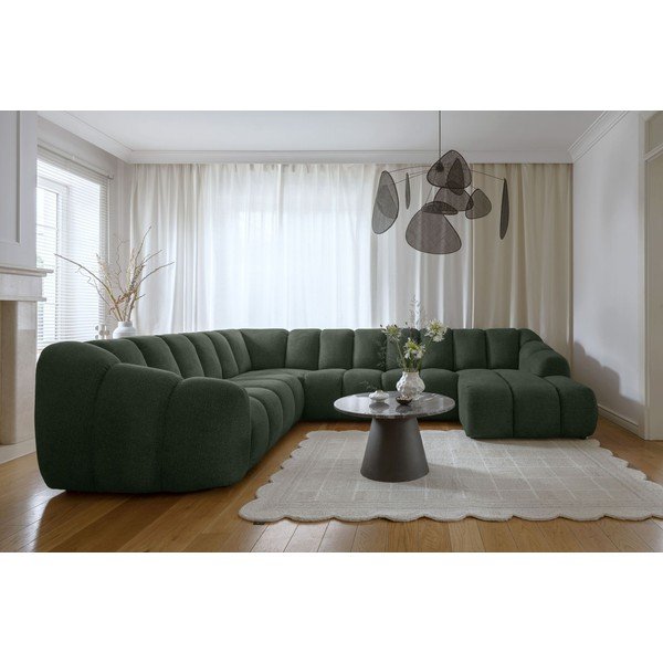 Tmavozelená rohová pohovka (ľavý roh/do tvaru "U") Shell – Miuform-image-1