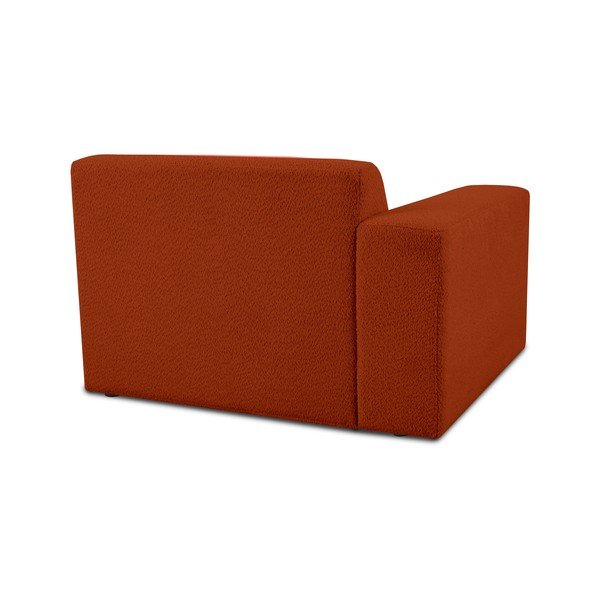 Modul pohovky z textílie buklé v tehlovej farbe (ľavý roh) Roxy – Scandic-image-2