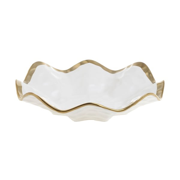 Biela porcelánová servírovacia miska InArt Softy, ⌀ 25,5 cm