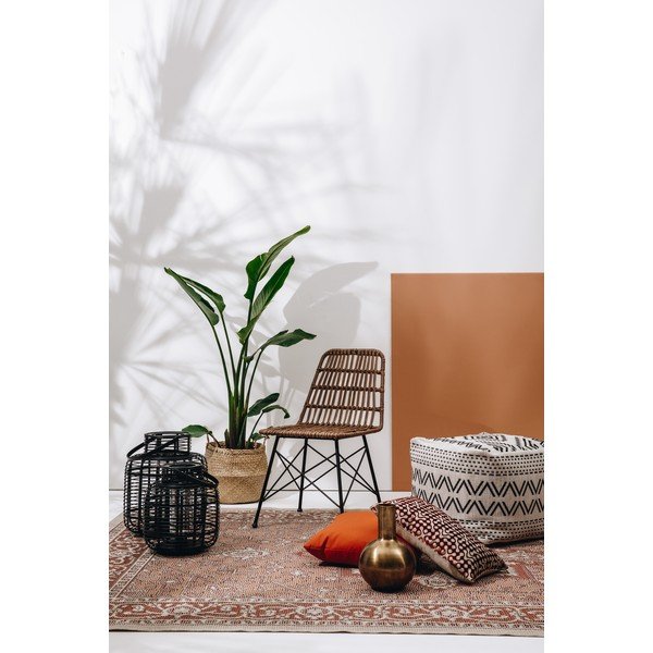 Súprava 2 čiernych bambusových lampášov Hübsch Bamboo-image-2