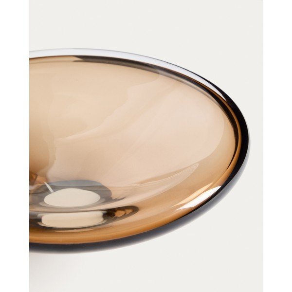 Béžová sklenená misa ø 27 cm Zolira – Kave Home-image-4