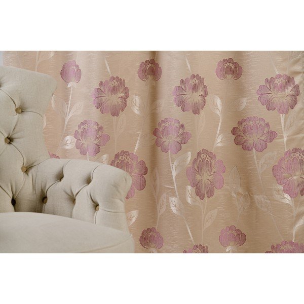 Béžový záves 140x245 cm Izolde – Mendola Fabrics-image-1
