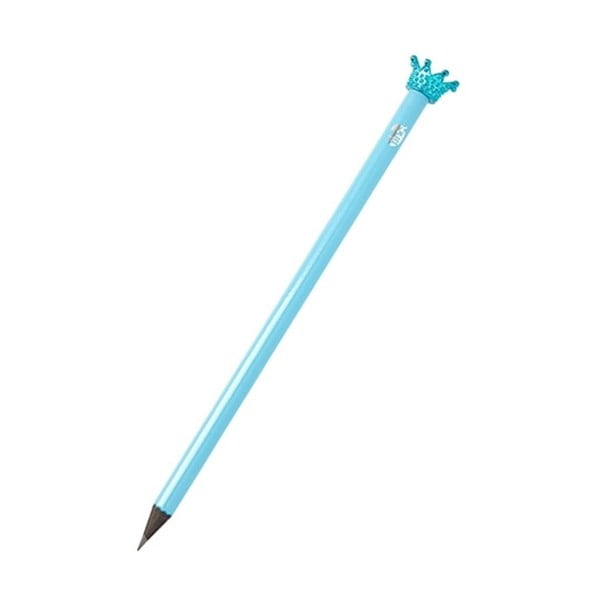 Modrá ceruzka s ozdobou v tvare korunky TINC