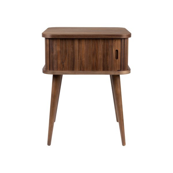 Hnedý nočný stolík v dekore orecha Barbier – Zuiver