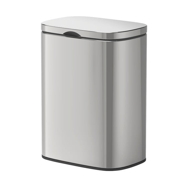 Strieborný odpadkový kôš z nehrdzavejúcej ocele Wenko Sare