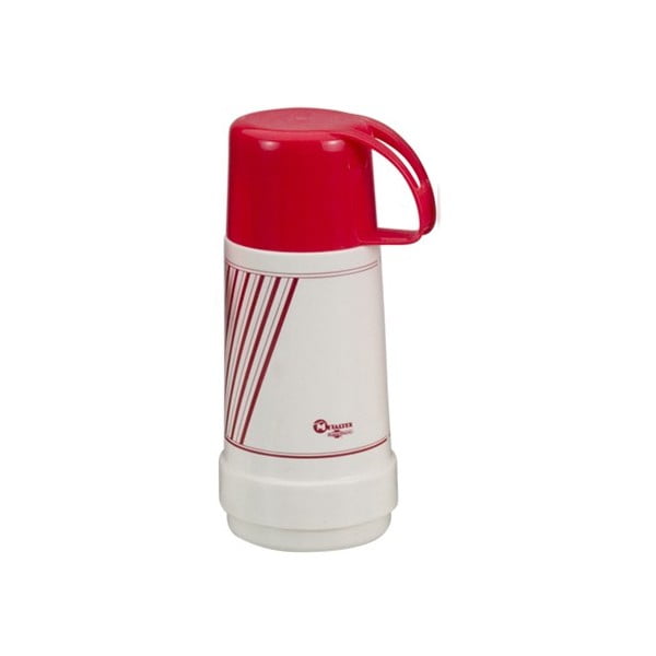Červeno-biela termo fľaša Metaltex Vacuum, 500 ml