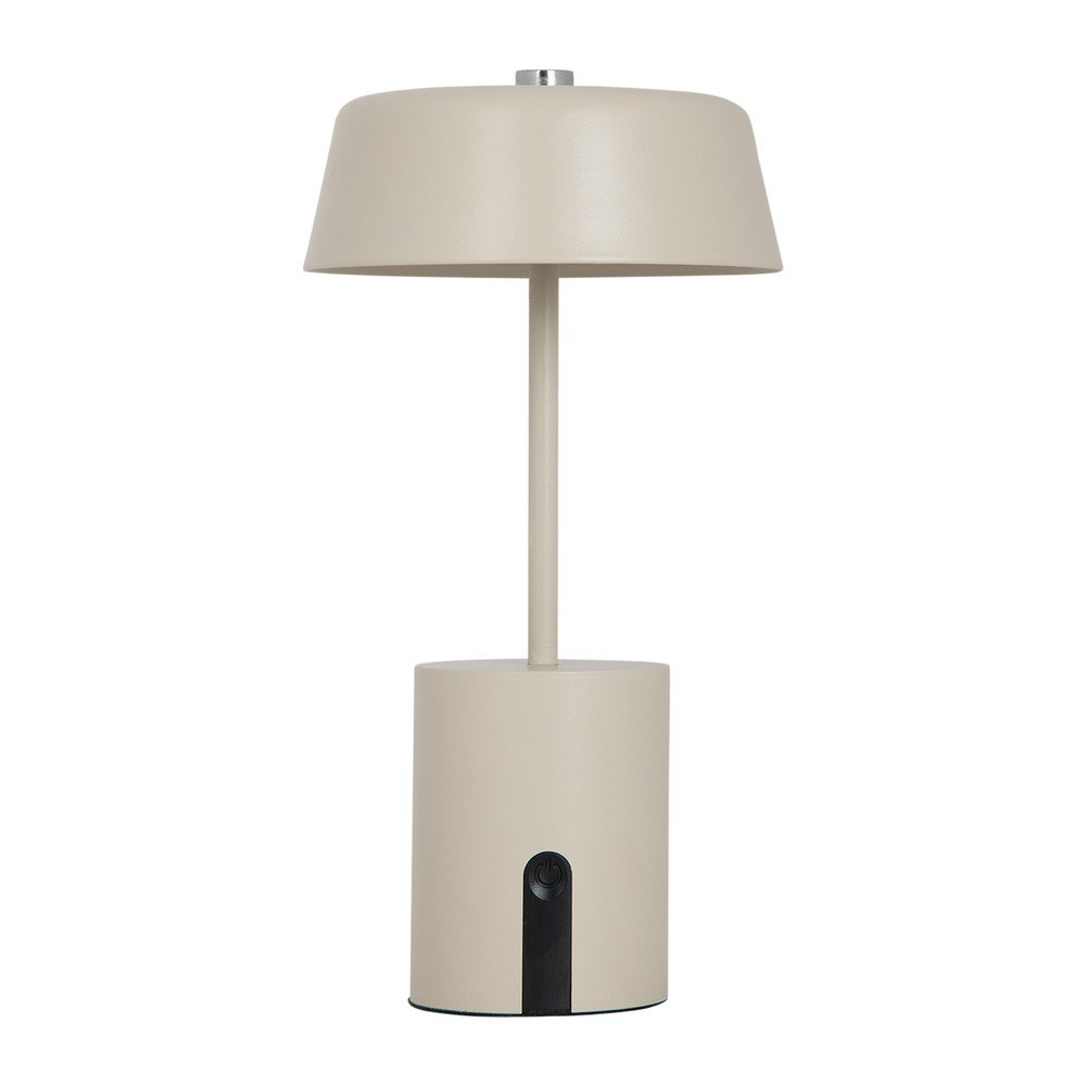 E-shop Béžová kovová LED stolová lampa (výška 22,5 cm) Elemental LED – Leitmotiv