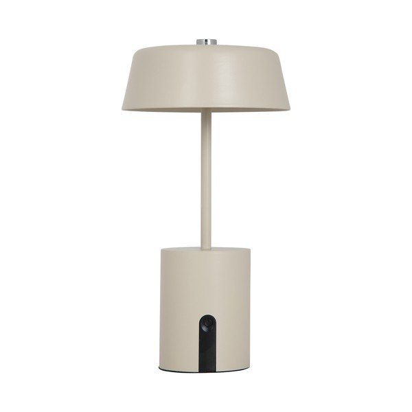 Béžová kovová LED stolová lampa (výška  22,5 cm) Elemental LED – Leitmotiv