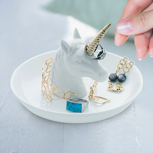 Porcelánový tanierik na šperky Unicorn – Balvi-image-1