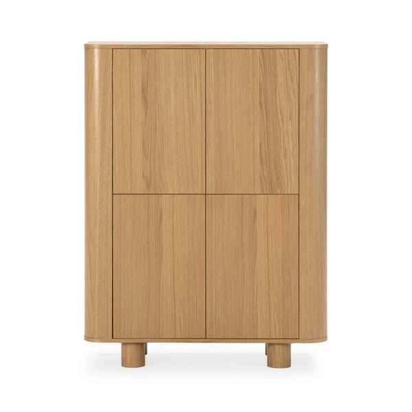 Skrinka v dekore duba v prírodnej farbe 100x133x40 cm Padoc – MOME