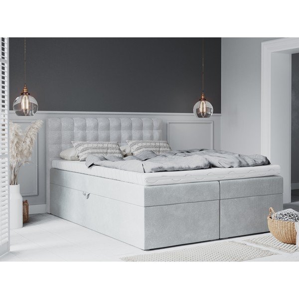 Svetlosivá dvojlôžková posteľ Mazzini Beds Jade, 160 x 200 cm-image-4