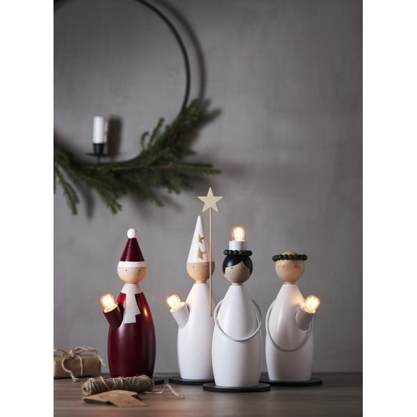 Biela svetelná dekorácia s vianočným motívom ø 12 cm Lucia Classic – Star Trading-image-3