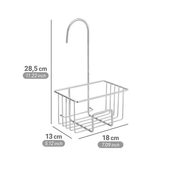 Závesná kúpeľňová polička z nehrdzavejúcej ocele v lesklej striebornej farbe Milito – Wenko-image-4