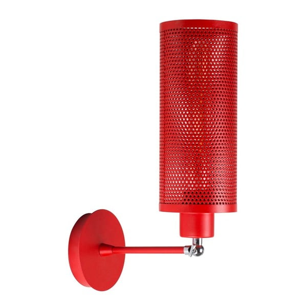 Červená nástenná lampa Shade
