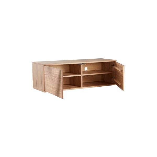 TV stolík v dekore jaseňa v prírodnej farbe 120x38x40 cm Sandviken – Jotex-image-2