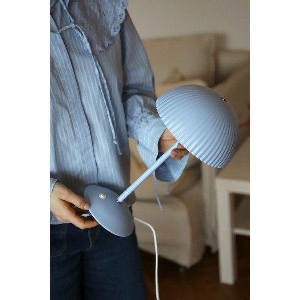 Modrá kovová stolová lampa s kovovým tienidlom (výška  33,5 cm) Zin – Markslöjd-image-3