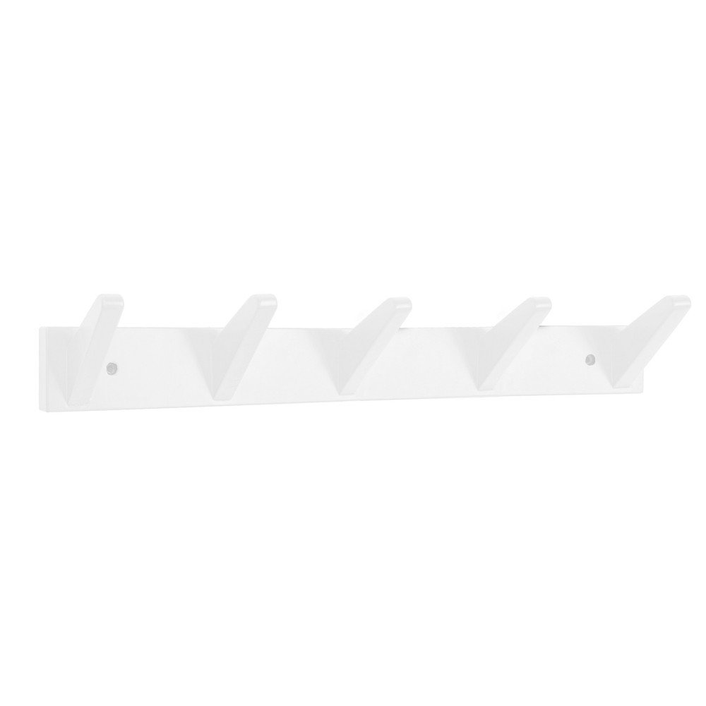 E-shop Biely nástenný vešiak z brezového dreva 57 cm Daiki – Yes Everyday