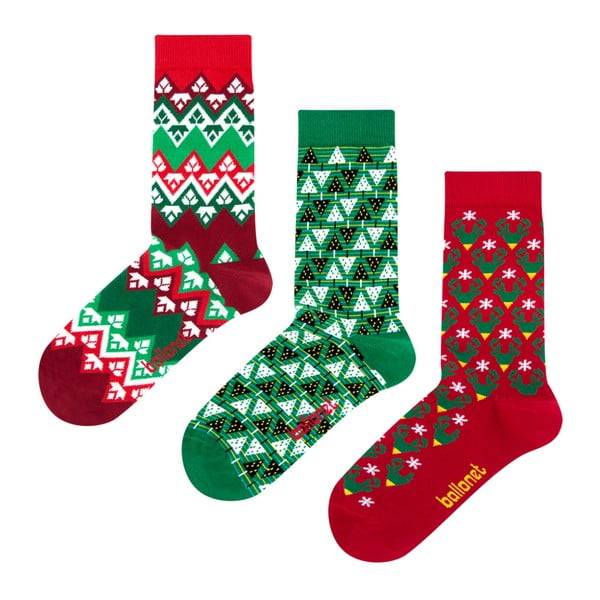 Darčeková sada ponožiek Ballonet Socks Christmas Time, veľkosť 41–46