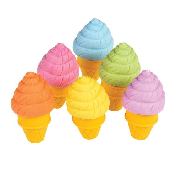 Sada 6 gúm na gumovanie Rex London Ice Cream-image-2