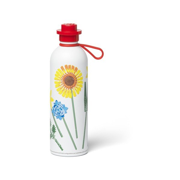 Červená/biela kovová detská termoska 560 ml Botanicals – LEGO®