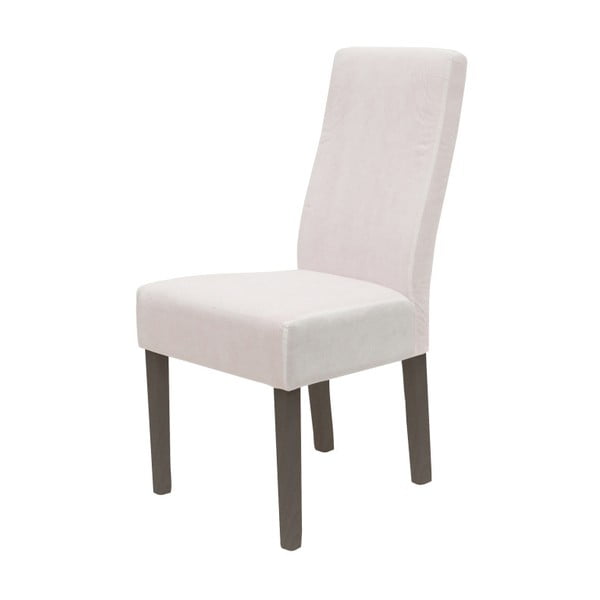Biela jedálenská stolička so sivými nohami Canett Titus