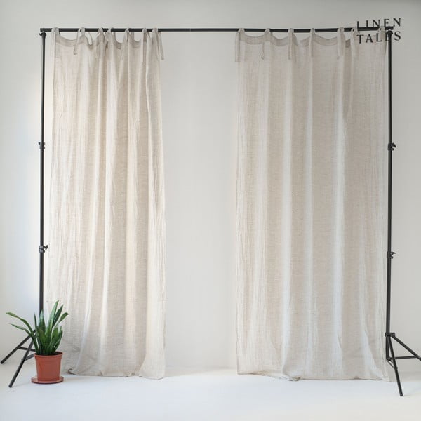Krémová záclona 130x275 cm Daytime - Linen Tales