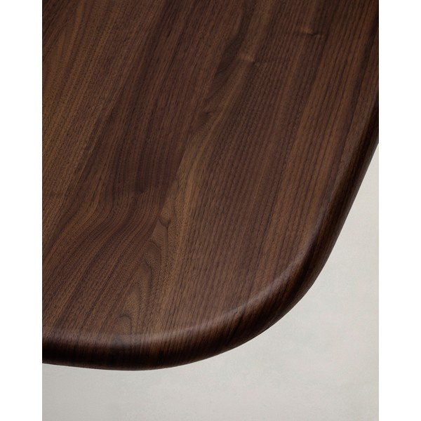 Jedálenský stôl v dekore orecha 121x121 cm Melvar – Kave Home-image-4