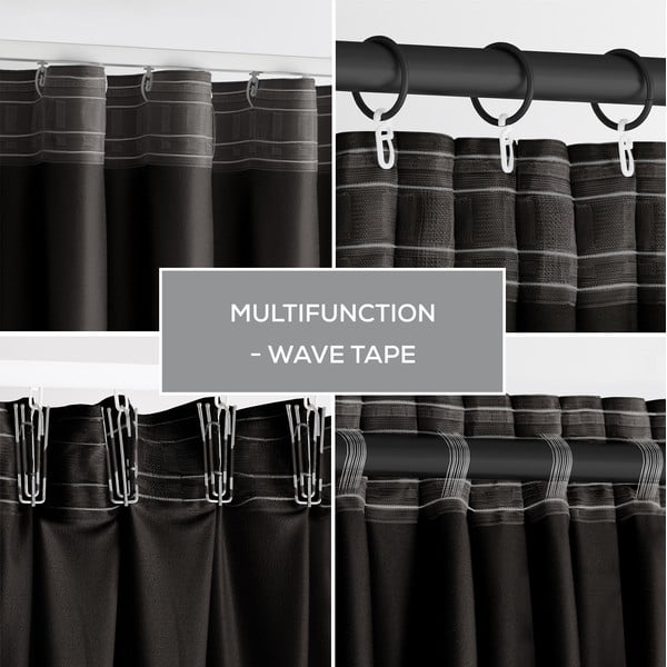 Čierny zamatový dimout záves 140x270 cm – Restilo-image-4