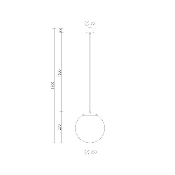 Biele stropné svietidlo s bielym káblom a detailom v zlatej farbe Sotto Luce Tsuri, ∅ 25 cm-image-1