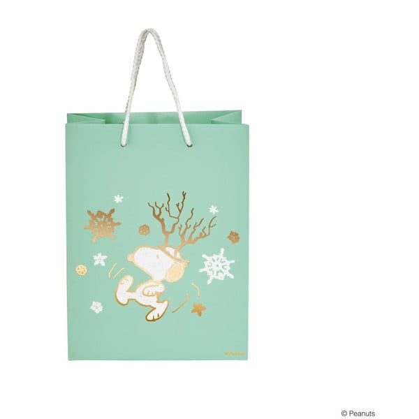 Darčeková taška Butlers Snoopy s parožím, výška 9,2 cm