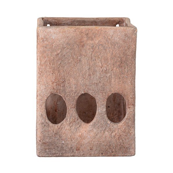 Hnedý lampáš z terakoty Bloomingville Ora, výška 20 cm-image-2