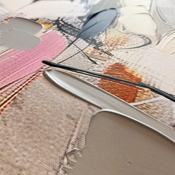 Obraz s ručne maľovanými prvkami 70x100 cm Cro – Styler-image-2