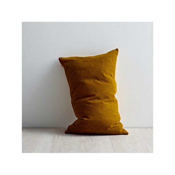 Žltý vankúš s vysokým podielom bavlny Södahl Klara, 40 x 60 cm-image-3