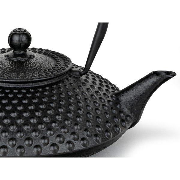 Čierna kanvica na čaj z liatiny so sitkom 1,25 l Xilin – Bredemeijer-image-2