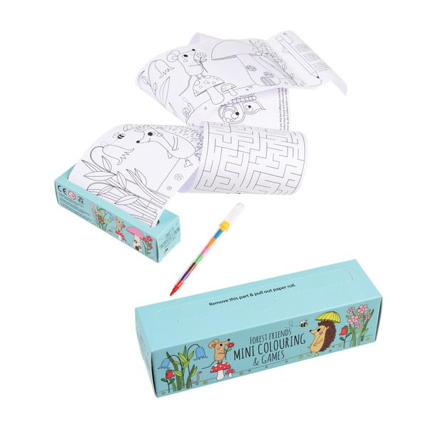 Cestovná sada detských omaľovánok a rébusov Rex London Forest-image-4
