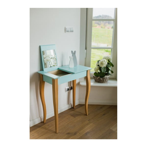 Ružový toaletný stolík so zrkadlom Ragaba Dressing Table, dĺžka 65 cm-image-3