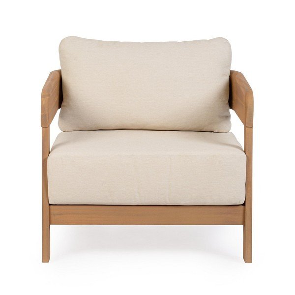 Drevené záhradné kreslo v prírodnej farbe Pablo – Bizzotto-image-2