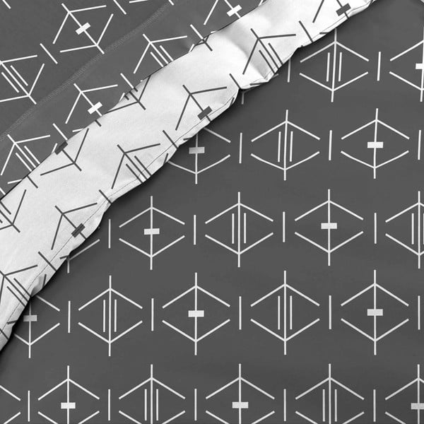 Tmavosivá bavlnená obliečka na perinu na jednolôžko 140x200 cm Aristide – douceur d'intérieur-image-2