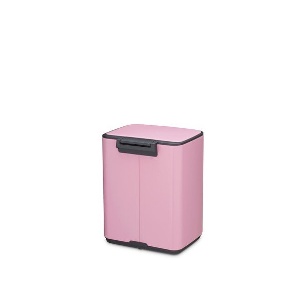 Ružový pedálový oceľový odpadkový kôš 7 l Bo – Brabantia-image-4