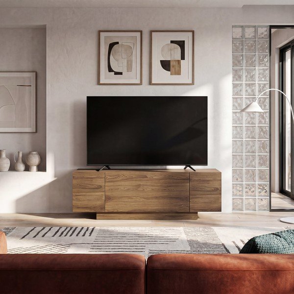 TV stolík v dekore duba v prírodnej farbe 140x45x40 cm Victor – Marckeric-image-1