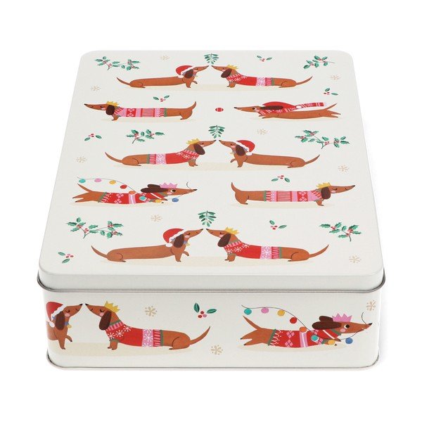 Potravinová škatuľka Festive Sausage Dog – Rex London