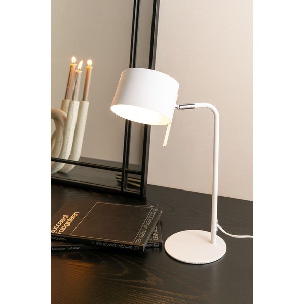 Biela stolová lampa Leitmotiv Shell, výška 45 cm-image-1
