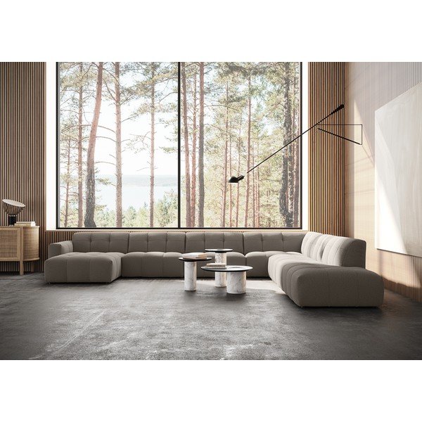 Sivá rohová pohovka (do tvaru "U") Chess – Furninova -image-1