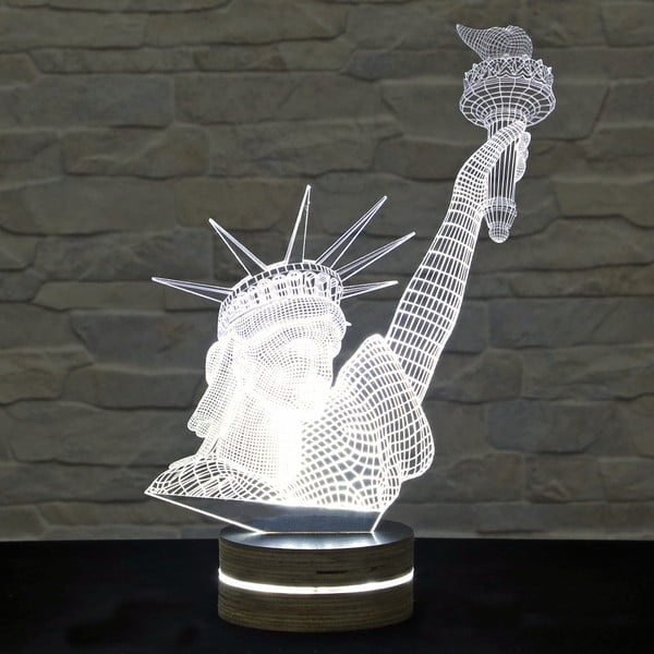 3D stolová lampa Statue of Liberty
